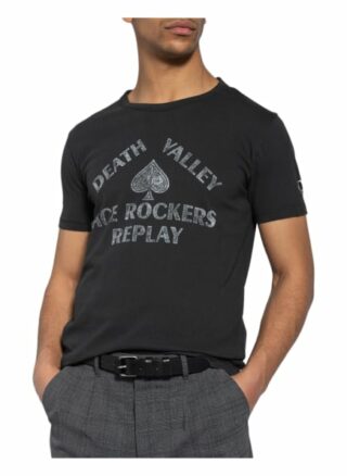 Replay T-Shirt schwarz