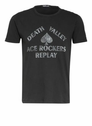 Replay T-Shirt schwarz