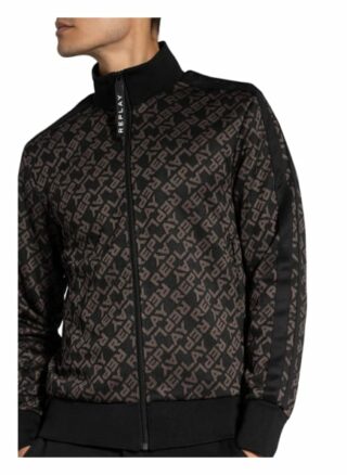 Replay Trainingsjacke Mit Galonstreifen schwarz