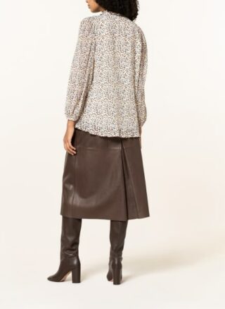 Riani Plissee-Blusenshirt beige