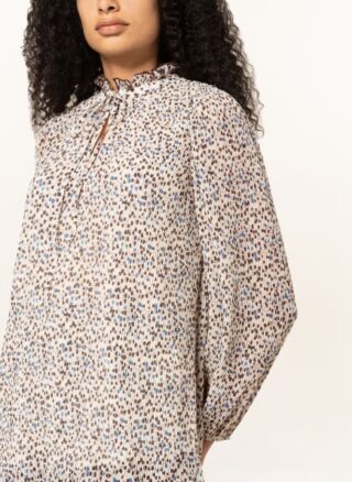 Riani Plissee-Blusenshirt beige