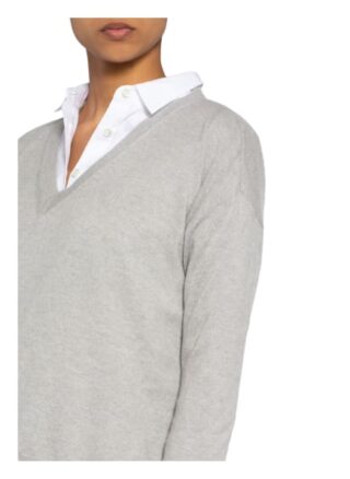 Riani Pullover Mit Seide grau