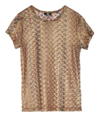 Riani Strickshirt Mit Glitzergarn braun