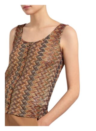 Riani Stricktop Mit Glitzergarn braun