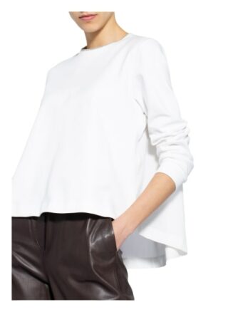 Riani Sweatshirt Im Materialmix Mit Schmucksteinbesatz weiss