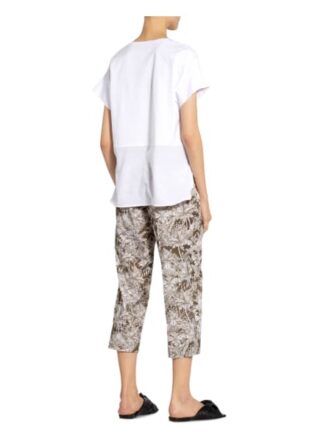 Riani T-Shirt Im Materialmix weiss
