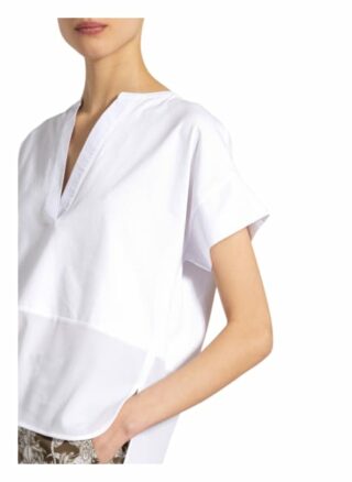 Riani T-Shirt Im Materialmix weiss