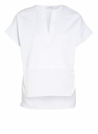 Riani T-Shirt Im Materialmix weiss