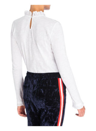 Rich&Royal Longsleeve Mit Rüschenbesatz weiss