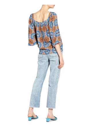 Rich&Royal Off-Shoulder-Bluse blau