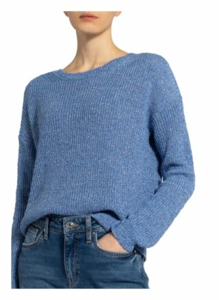 Rich&Royal Pullover Mit Glitzergarn blau