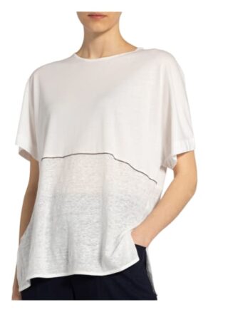 Rich&Royal T-Shirt Aus Leinen weiss
