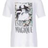 Rich&Royal T-Shirt Im Materialmix Mit Schmucksteinbesatz weiss