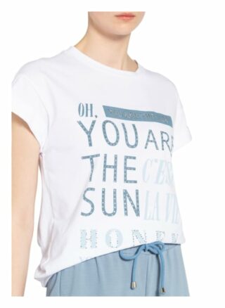 Rich&Royal T-Shirt Mit Schmucksteinbesatz blau
