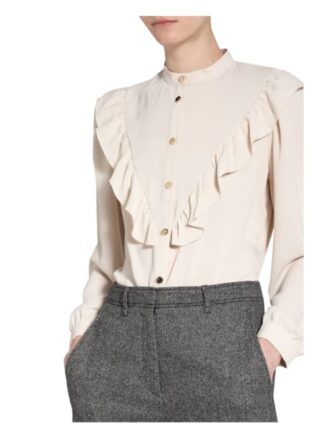 Rinascimento Bluse Mit Rüschenbesatz beige