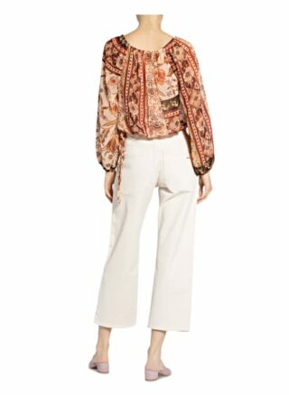 Rinascimento Cropped-Blusenshirt braun