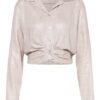 Rinascimento Hemdbluse Mit Leinen weiss