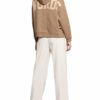 Rinascimento Sweatjacke Mit Rüschenbesatz beige