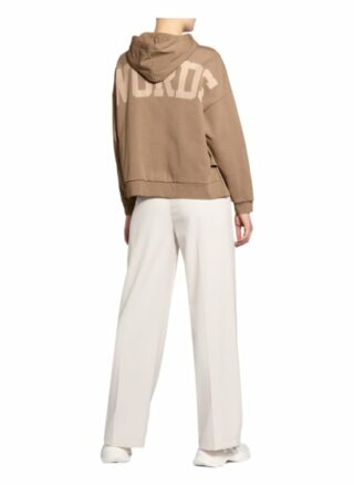 Rinascimento Sweatjacke Mit Rüschenbesatz beige