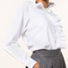 Robert Friedman Bluse Mit Volantbesatz weiss
