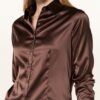 ROBERT FRIEDMAN Hemdbluse Damen, Braun