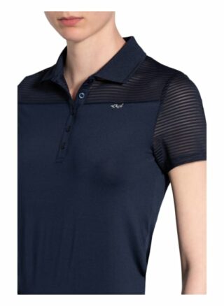 Röhnisch Funktions-Poloshirt Miko Mit Mesh-Einsatz blau