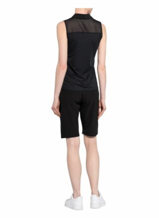 Röhnisch Funktions-Poloshirt Miko Mit Mesh-Einsatz schwarz