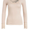 Rosemunde Longsleeve Mit Seidenanteil beige