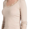 Rosemunde Longsleeve Mit Seidenanteil beige