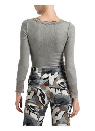 Rosemunde Longsleeve Mit Seidenanteil grau