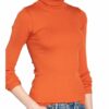 Rosemunde Rollkragenshirt Babette Aus Seide orange