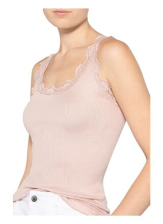 Rosemunde Seidentop Babette Mit Spitzenbesatz rosa