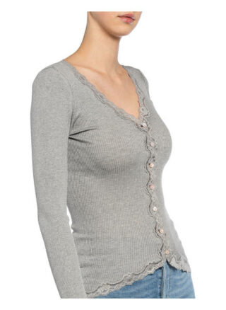 Rosemunde Strickshirt Babette Aus Seide grau