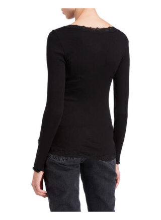 Rosemunde Strickshirt Babette Aus Seide schwarz