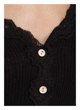 Rosemunde Strickshirt Babette Aus Seide schwarz