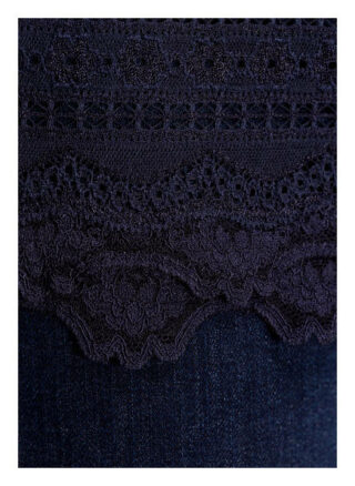 Rosemunde Top Mit Seide blau
