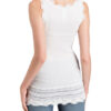 Rosemunde Top Mit Seide weiss