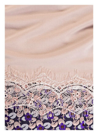 Rosemunde Top Mit Spitzenbesatz beige