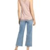 Rosemunde Top Mit Spitzenbesatz rosa