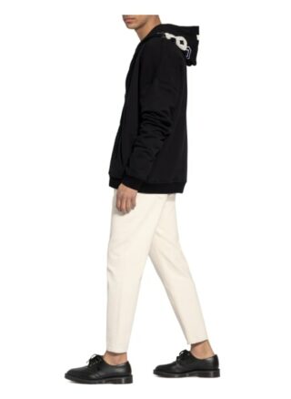 rough. Hoodie Herren, Schwarz