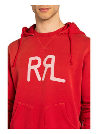 RRL Hoodie Herren, Rot