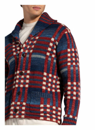 Rrl Strickjacke Mit Leinen rot