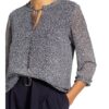 S.Oliver Black Label Blusenshirt Mit 3/4-Arm schwarz