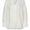 S.Oliver Black Label Oversized-Blusenshirt weiss