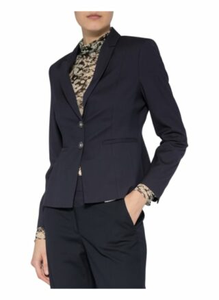 S.Oliver Black Label Piqué-Blazer blau