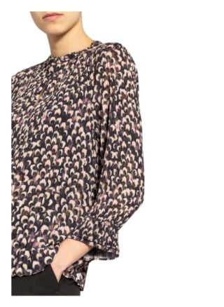 S.Oliver Black Label Plisseebluse schwarz