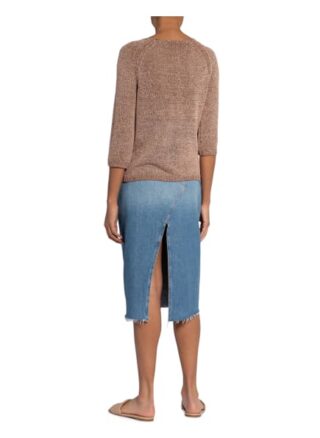 S.Oliver Black Label Pullover Mit 3/4-Arm Und Glitzergarn rosa