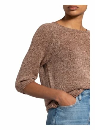 S.Oliver Black Label Pullover Mit 3/4-Arm Und Glitzergarn rosa