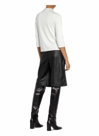 S.Oliver Black Label Pullover Mit Schmucksteinbesatz weiss