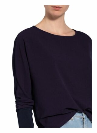 S.Oliver Black Label Shirt Im Materialmix blau